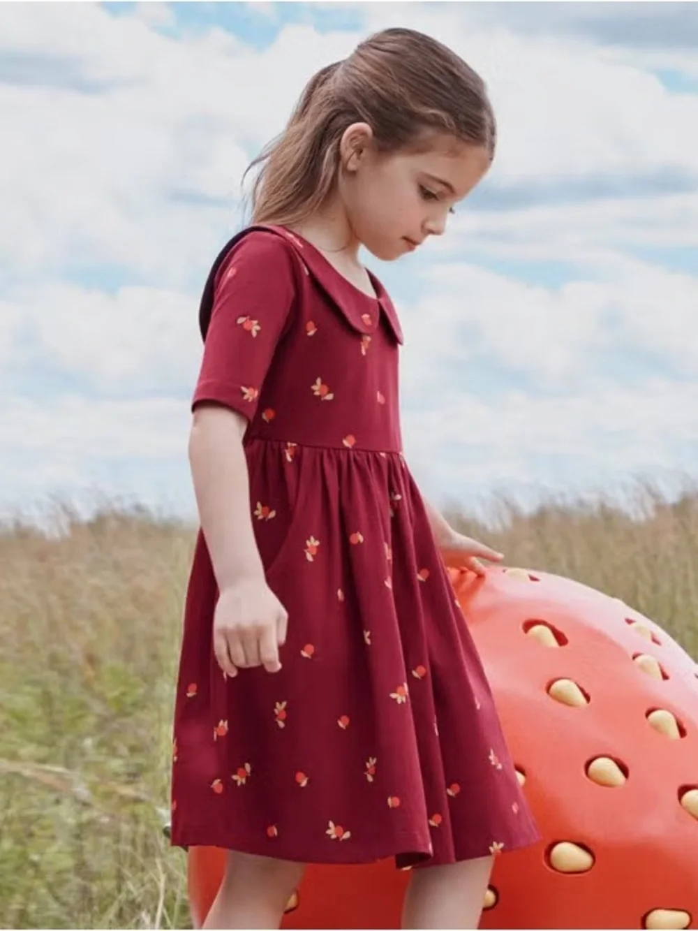 Hanna Andersson Collared Skater Dress with Pockets